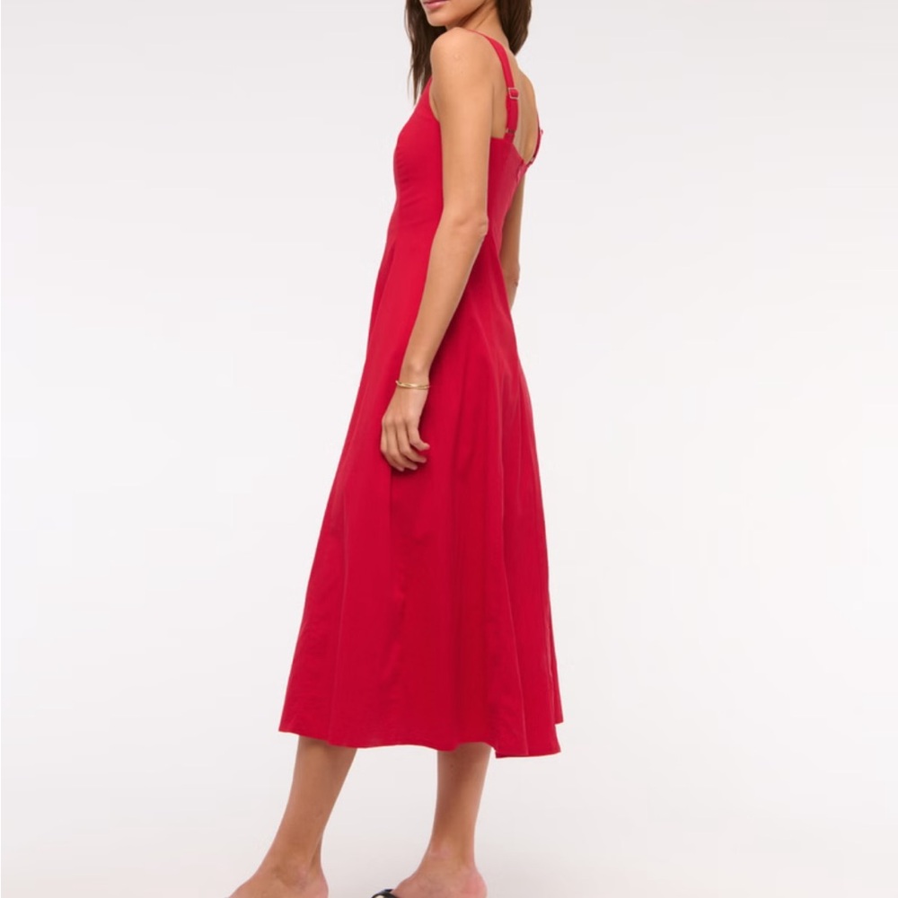 The A&F Mila Stretch Midi Dress - Picture 3 of 6